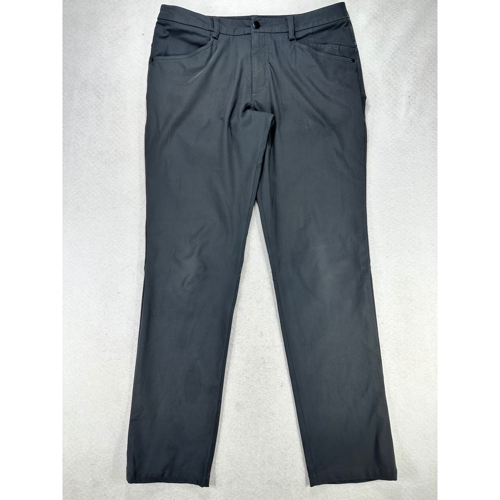 Lululemon ABC Pant Classic Fit Gray Technical Trousers Mens 35x32
